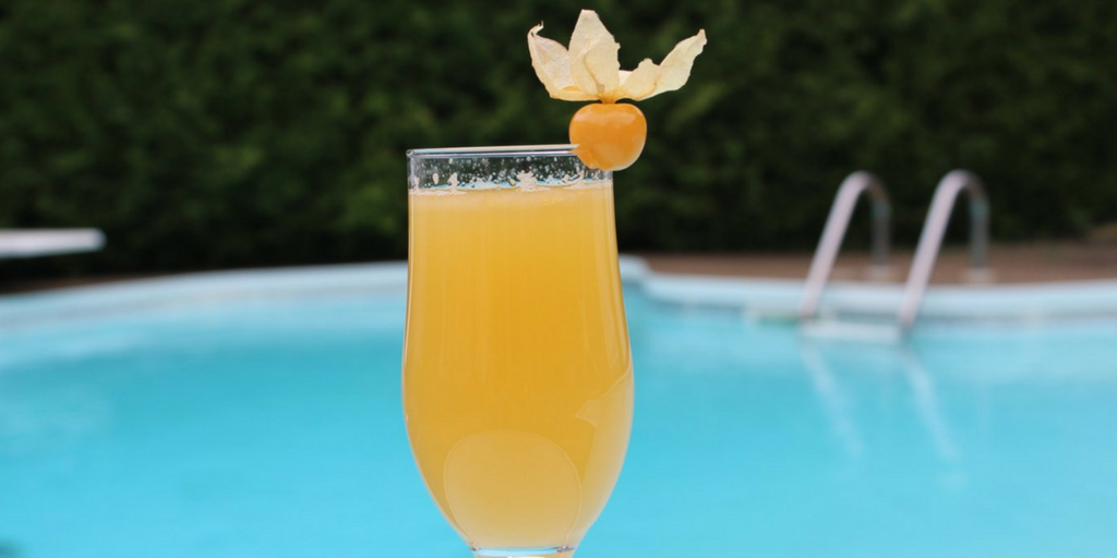 Recette de cocktail mimosa aux cerises de terre