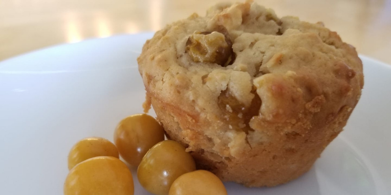 Muffins aux cerises de terre.